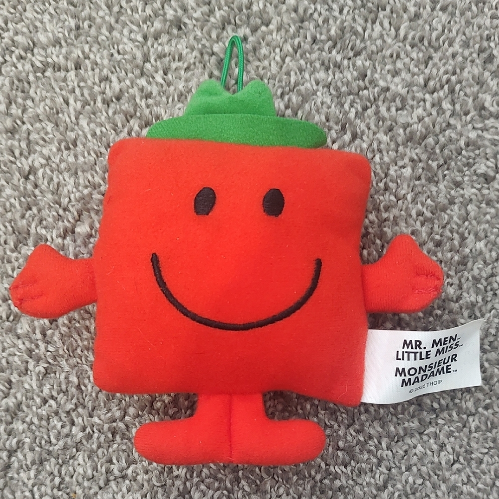 FREE With Purchase - Mr. Men Little Miss Mr. Strong Hanging Plush Toy